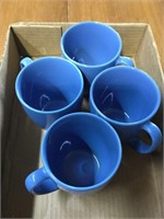 Blue Coffee Mugs (4)