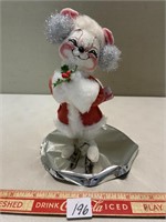 ANNALEE CHRISTMAS MOUSE FIGURE