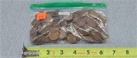 172 Unsorted Wheat Pennies