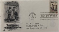 Tom Sawyer and Huckleberry Finn first day cover