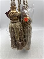 NEW Lot of 3- Kentex Home Curtain Tassels