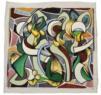 TRUMAN MARQUEZ (B.1962) ABSTRACT SIRENS PAINTING
