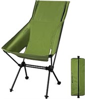 TRATHM Portable Camping Chair High Back Foldable C