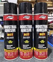 3 Cans Aervoe industrial adhesive  8177