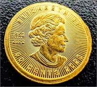 24K  1G Fine 9999 Maple Leaf   Coin