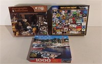 Three Jigsaw Puzzles Incl. Beers Of New England