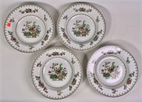 4 Spode bowls, 10.5", "Peplow" pattern