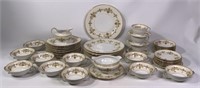 China set, MZ Czechoslovakia, gold edge and flower