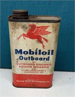 Mobiloil outboard oil can