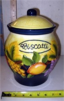 Nonni's Biscotti Cookie Jar 11"Tall Hand Painted