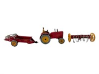 Dinky Toys Massey Harris Tractor, Manure Spreader
