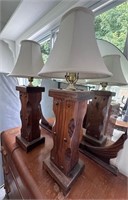 Retro Wooden Lamps