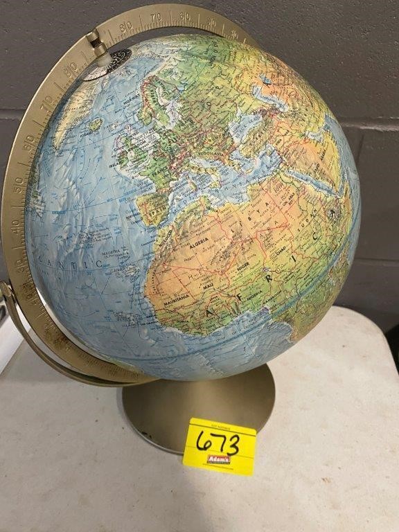 METAL STAND WORLD GLOBE