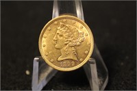 1899-P Liberty Head $5 Pre-33 Gold Coin