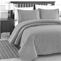 New Luxe Bedding 3-Piece Oversized Quilted