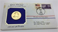 Grover Cleveland Presidential Medals Cover