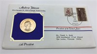 Andrew Johnson Presidential Medals Cover