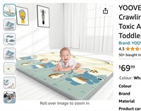 YOOVEE Baby Play Mat, Extra Large Folding