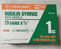 100 COUNT INSULIN SYRINGE WITH NEEDLE