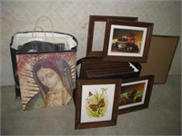 Large group of picture frames in various sizes.