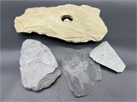 (5) Flint Rocks, 1 is an oil burner