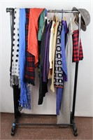 17 Pcs. Vtg. Cashmere, Wool Dresses, Silk Blouse++