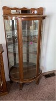 Glass curio lighted display cabinet with key 5.5