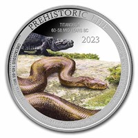 2023 Congo 1 Oz Silver Titanoboa Colorized