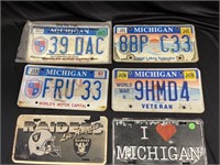Lot of 6 Michigan License Plates