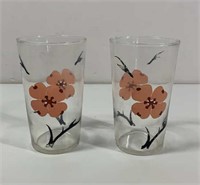 Federal Glass Cherry Blossom Glasses