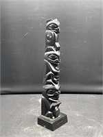 Replica of Hand carved tribal pole Canada