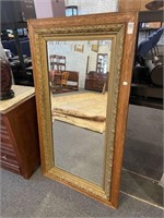 Wood and Gold Mirror