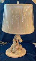 Vintage poodle lamp