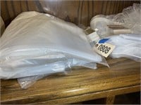 GROUP OF CLEAR PLASTIC BAGS