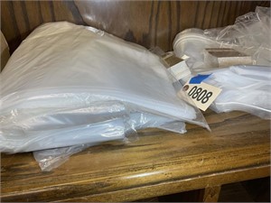 GROUP OF CLEAR PLASTIC BAGS