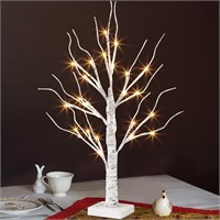 Lighted Birch Tree, 24 LED 22''