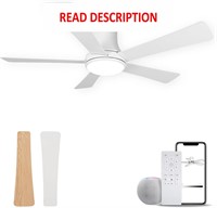 52 Inch Ceiling Fan with Light  Flush Mount