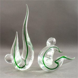 Venetian Murano Glass Abstract Sculptural Group, 2