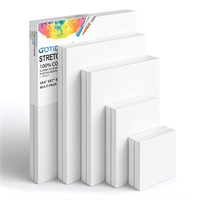 GOTIDEAL Stretched Canvas, Multi Pack 4x4, 5x7, 8x