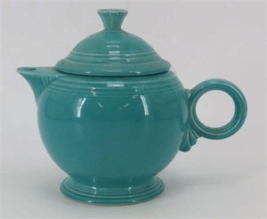 Turquoise Fiesta Teapot w/ Lid