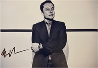 Autograph COA Elon Musk Photo