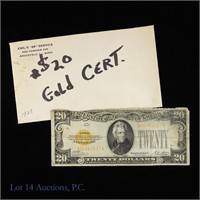 1928 $20 Gold Certificate - Gold Seal