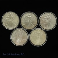 2000-2004 American Silver Eagle $1 (5)
