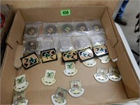 GROUP OF 25 NEW MILITARY PINS AND MEDALLIONS