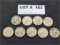 9 Silver Quarters