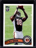 A.J. Green Rookie Card SP Variation Catching 2011