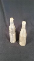 Vtg 6 oz Clear Dr Pepper Glass Bottle