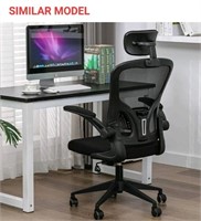 Ergonomic Executive Mesh Chair with Adjustable Lum