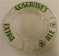 COSGRAVE'S EXTRA  ALE GLASS ASHTRAY