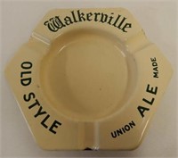 WALKERVILLE UNION MADE BEER PORC. ASHTRAY